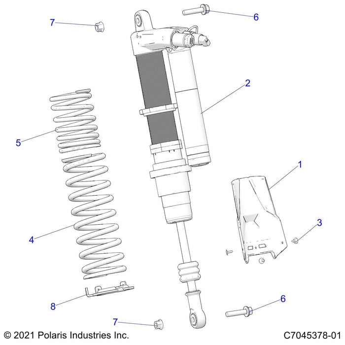 Spr-Rear,Tender,Black by Polaris