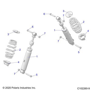 Spring-100# 12.3 Fl,Cld Slv by Polaris 7043697-385 OEM Hardware P7043697-385 Off Road Express