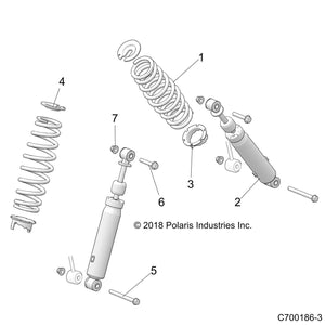 Spring-100-200# 13.22Fl,I.Blu by Polaris 7044157-737 OEM Hardware P7044157-737 Off Road Express