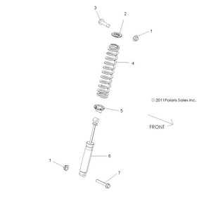 Spring-100-200# 13.22Fl,Lime by Polaris 7044157-630 OEM Hardware P7044157-630 Off Road Express