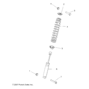 Spring-100-200# 13.5Fl,M Blk by Polaris 7043997-458 OEM Hardware P7043997-458 Off Road Express