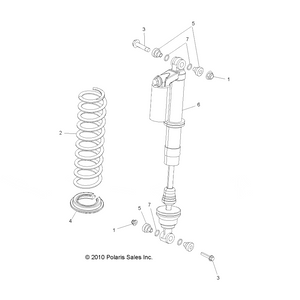 Spring-150-300,Indy Red by Polaris 7043932-293 OEM Hardware P7043932-293 Off Road Express