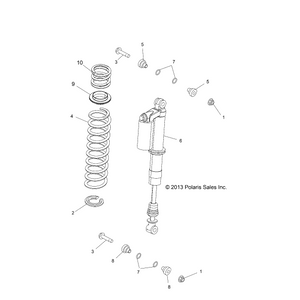 Spring-170-340# 15.0Fl,Blk by Polaris 7044053-458 OEM Hardware P7044053-458 Off Road Express