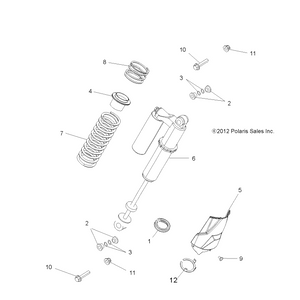 Spring-300,Indy Red by Polaris 7043930-293 OEM Hardware P7043930-293 Off Road Express