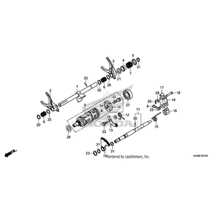 Spring A, Gearshift Fork by Honda 24231-HL6-A00 OEM Hardware 24231-HL6-A00 Off Road Express Peach St