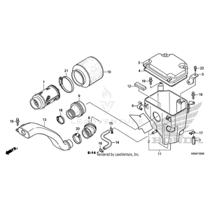 Spring, Air Cleaner Housing Lid (Toyo) by Honda 17223-HB3-003 OEM Hardware 17223-HB3-003 Off Road Express Peach St