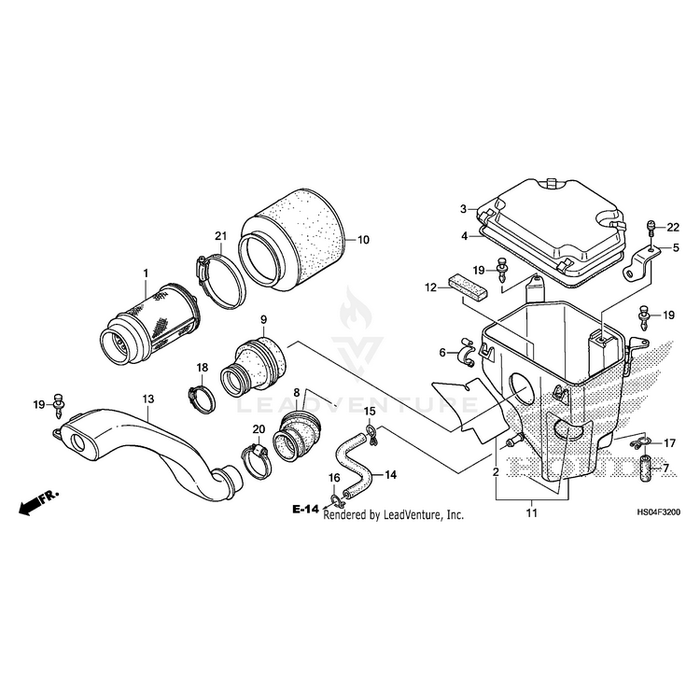 Spring, Air Cleaner Housing Lid (Toyo) by Honda