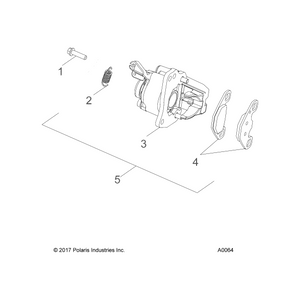 Spring-Brake by Polaris 455255 OEM Hardware P455255 Off Road Express