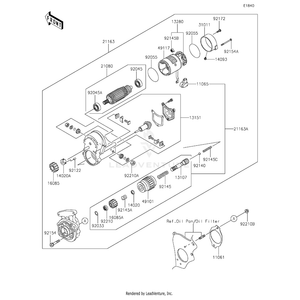 Spring by Kawasaki 92145-1715 OEM Hardware 92145-1715 Off Road Express Peach St