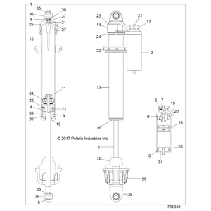 Spring-Century 11980 1420343 by Polaris 1800867 OEM Hardware P1800867 Off Road Express