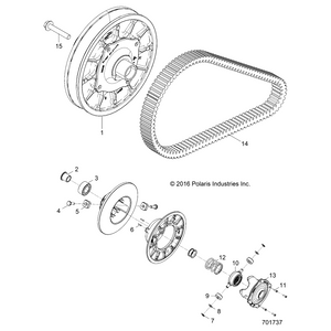 Spring-Clutch,Blw,86-160 by Polaris 7044709 OEM Hardware P7044709 Off Road Express