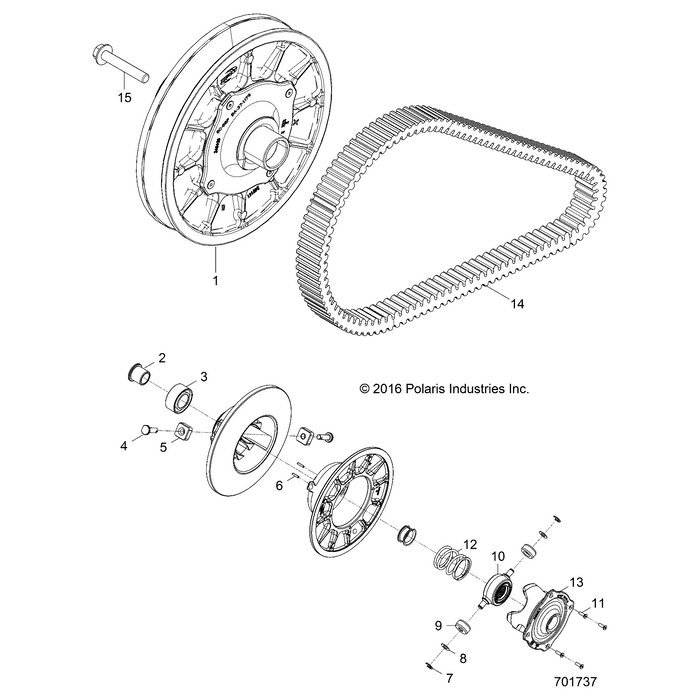 Spring-Clutch,Blw,86-160 by Polaris