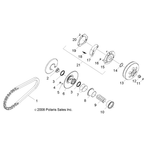 Spring-Clutch by Polaris 454533 OEM Hardware P454533 Off Road Express