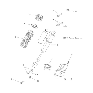 Spring-Comp,275,Blk by Polaris 7043596-458 OEM Hardware P7043596-458 Off Road Express