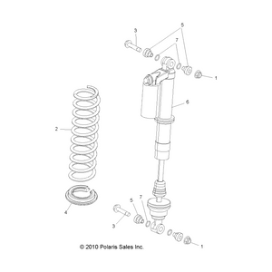 Spring-Comp,Front,S4,Indy Red by Polaris 7043567-293 OEM Hardware P7043567-293 Off Road Express