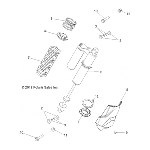 Spring-Comp,Rear,350,Cld Slvr by Polaris 7043785-385 OEM Hardware P7043785-385 Off Road Express