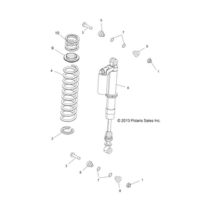 Spring-Compression,I.Red by Polaris 7044146-293 OEM Hardware P7044146-293 Off Road Express