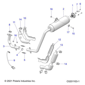 Spring-Exhaust by Polaris 7045687 OEM Hardware P7045687 Off Road Express