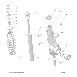 Spring-Front,M.Blk by Polaris 7045872-458 OEM Hardware P7045872-458 Off Road Express