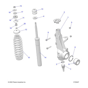 Spring-Front, V.B by Polaris 7045872-689 OEM Hardware P7045872-689 Off Road Express