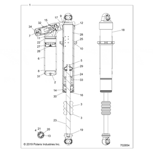 Spring Guide, Neg. 817-04-012 by Polaris 1501179 OEM Hardware P1501179 Off Road Express