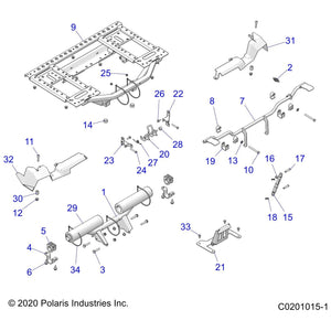 Spring, Latch by Polaris 7041370 OEM Hardware P7041370 Off Road Express