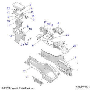 Spring-Latch,Console,Storage by Polaris 7045213 OEM Hardware P7045213 Off Road Express