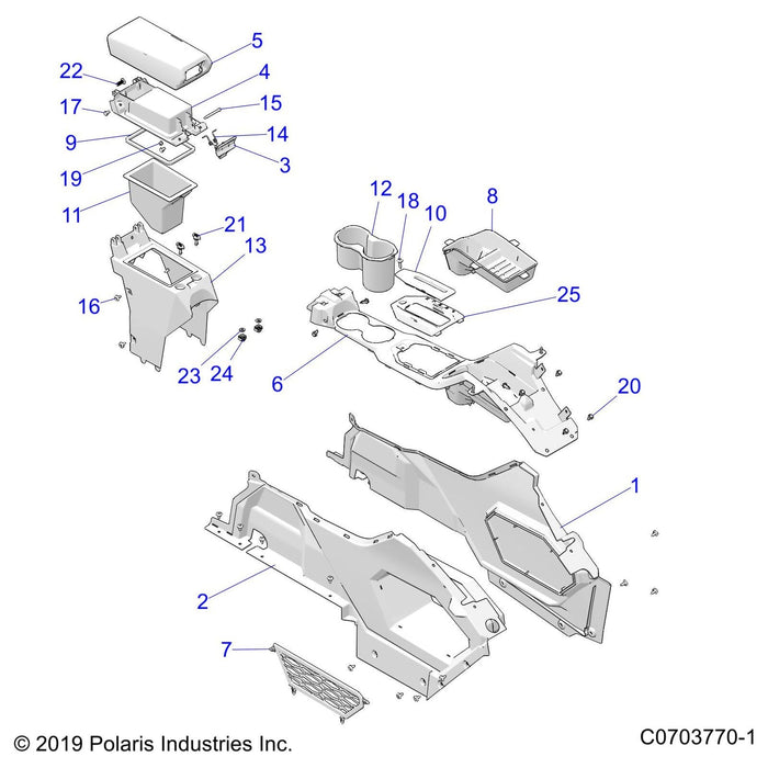 Spring-Latch,Console,Storage by Polaris