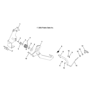 Spring-Lever Return by Polaris 7043073 OEM Hardware P7043073 Off Road Express