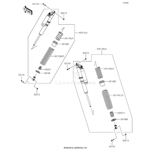 Spring,Main,Silver by Kawasaki 92145-1955-42P OEM Hardware 92145-1955-42P Off Road Express Peach St