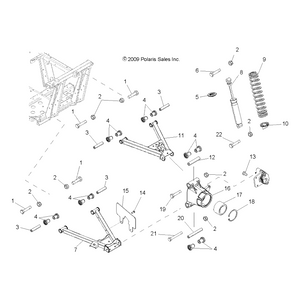 Spring, Medium Gloss Black by Polaris 7043693-067 OEM Hardware P7043693-067 Off Road Express