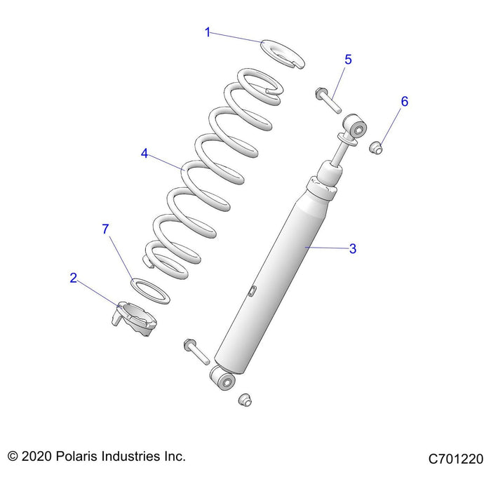 Spring-Rear,3 Seat,Pmd by Polaris