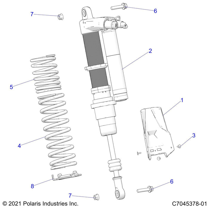 Spring-Rear,Main,Black by Polaris