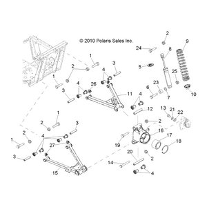 Spring, Rear, Matte Black by Polaris 7043553-458 OEM Hardware P7043553-458 Off Road Express