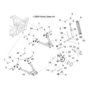 Spring, Rear, Matte Black by Polaris 7043554-458 OEM Hardware P7043554-458 Off Road Express