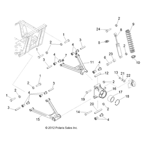 Spring, Rear, Matte Black by Polaris 7043664-458 OEM Hardware P7043664-458 Off Road Express