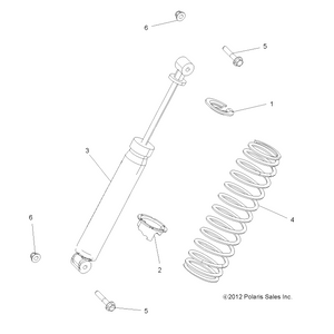 Spring-Rear,Mudder,Ca,White by Polaris 7044548-133 OEM Hardware P7044548-133 Off Road Express