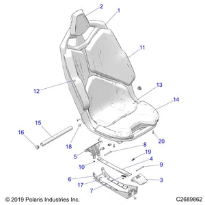 Spring-Release,Seat by Polaris 7045065 OEM Hardware P7045065 Off Road Express