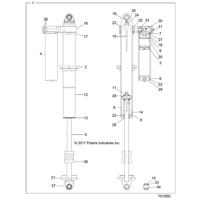 Spring Retainer, 2.5 In by Polaris