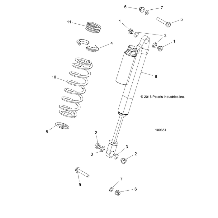 Spring Retainer, Slotted by Polaris