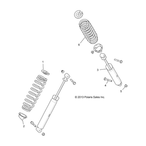 Spring-Rr,Mud,Rr,Rgr,Wht by Polaris 7044777-133 OEM Hardware P7044777-133 Off Road Express