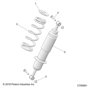 Spring-Rr,Nivomat,Rgr,Smet by Polaris 7045284-555 OEM Hardware P7045284-555 Off Road Express