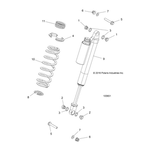 Spring Spacer, Nylon by Polaris 5436643 OEM Hardware P5436643 Off Road Express