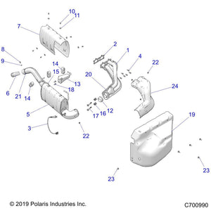 Spring-Spherical,Exh,Inc 718 by Polaris 7045570 OEM Hardware P7045570 Off Road Express