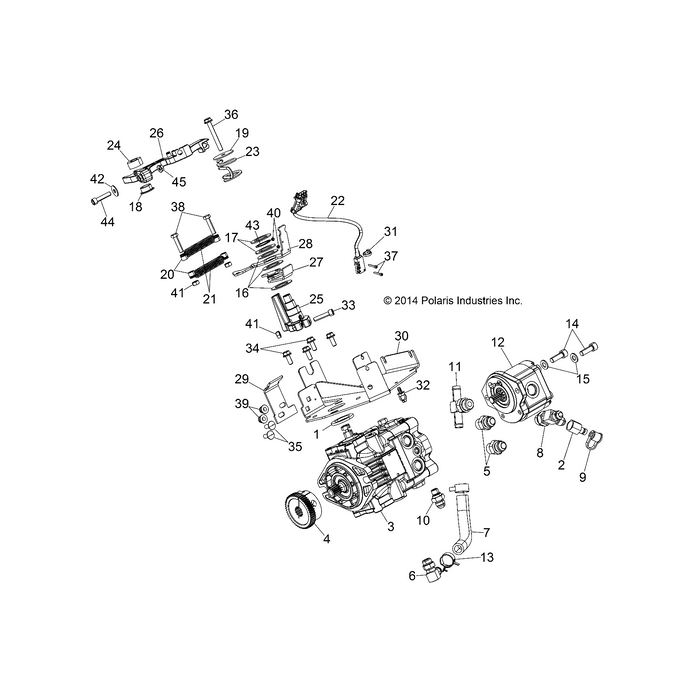 Spring-Torsion,Command Lever by Polaris