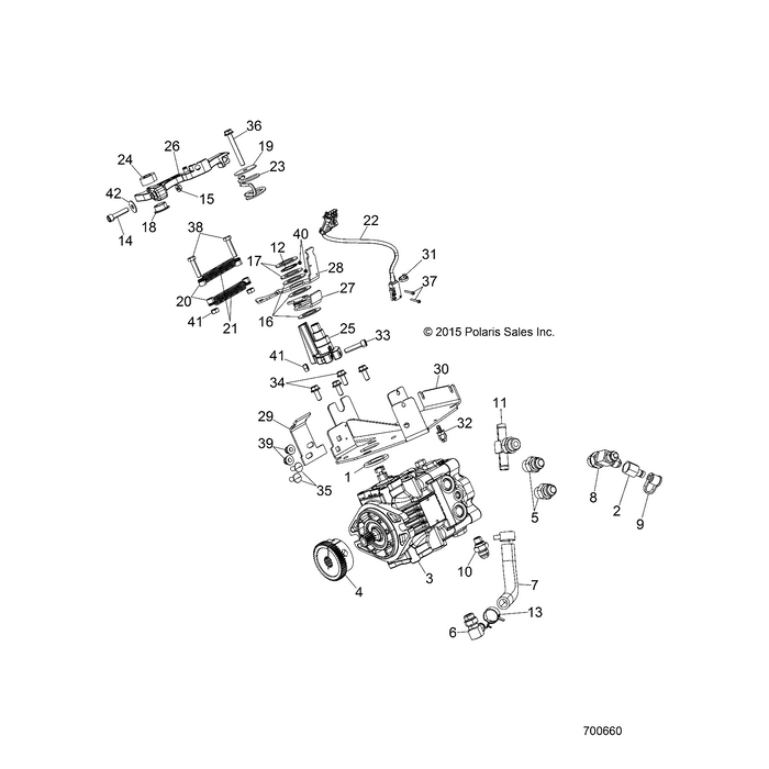 Spring-Torsion,Command Lever by Polaris