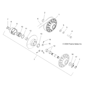 Spring, White/Yellow by Polaris 7041635 OEM Hardware P7041635 Off Road Express