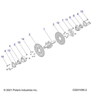 Sprocket-Drive,50P,39T by Polaris 3225030 OEM Hardware P3225030 Off Road Express