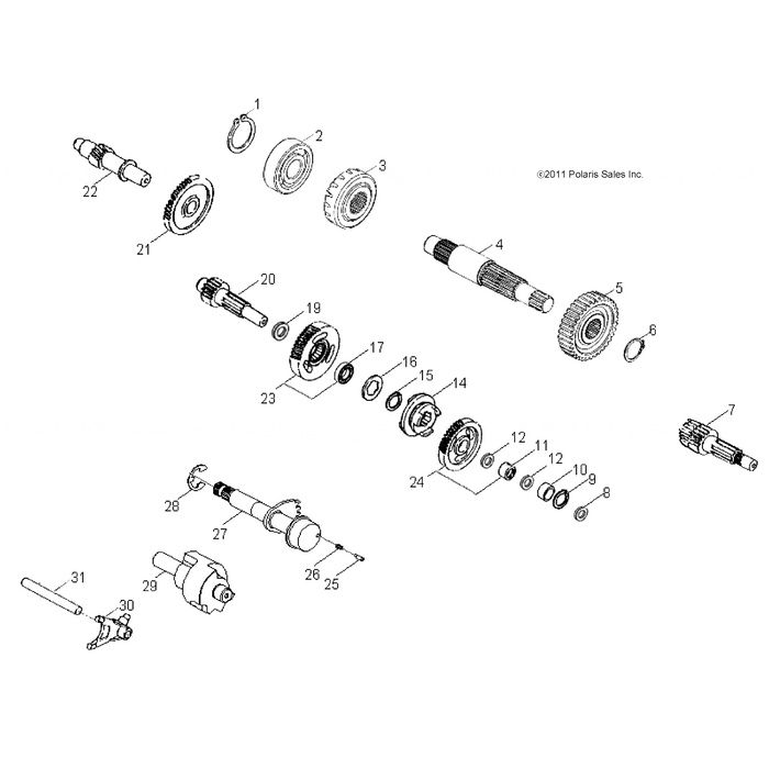 Spur Gear Bushing by Polaris