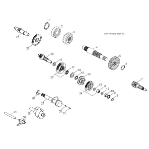 Spur Gear by Polaris 454229 OEM Hardware P454229 Off Road Express